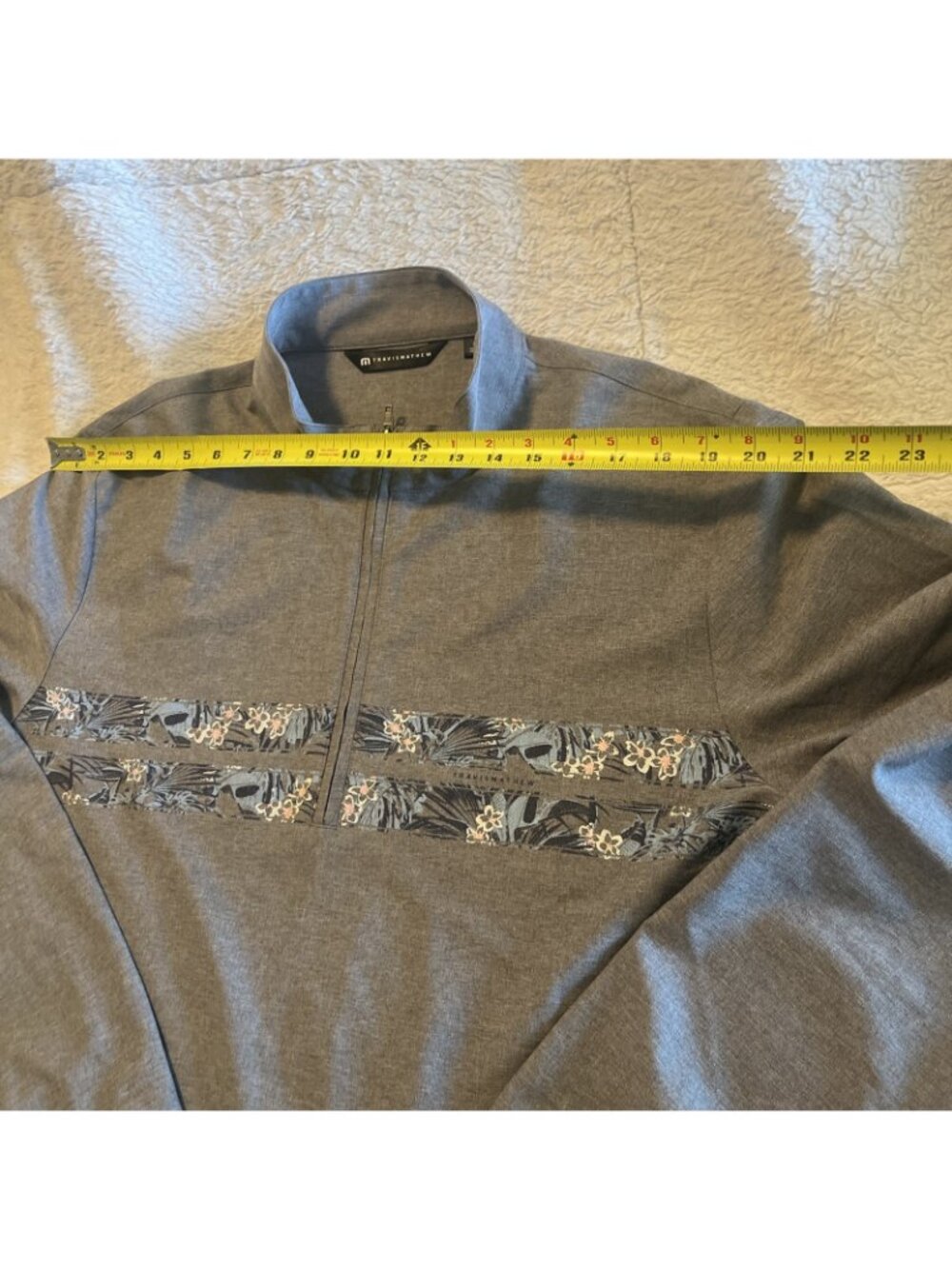 Travis Matthew Move Mountains Jacket Men's 1/4 Zip Gray Size XL - Picture 7 of 12